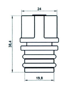 rvs met rubberen dichting dimensies